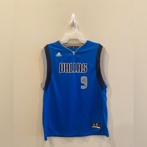 Mens XL Dallas Mavericks Rondo #9 Swingman Basketball Jersey
